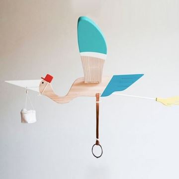 Picture of eguchi toys 原木手工製送子鳥擺飾